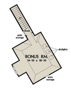 Bonus Room for House Plan #2865-00055