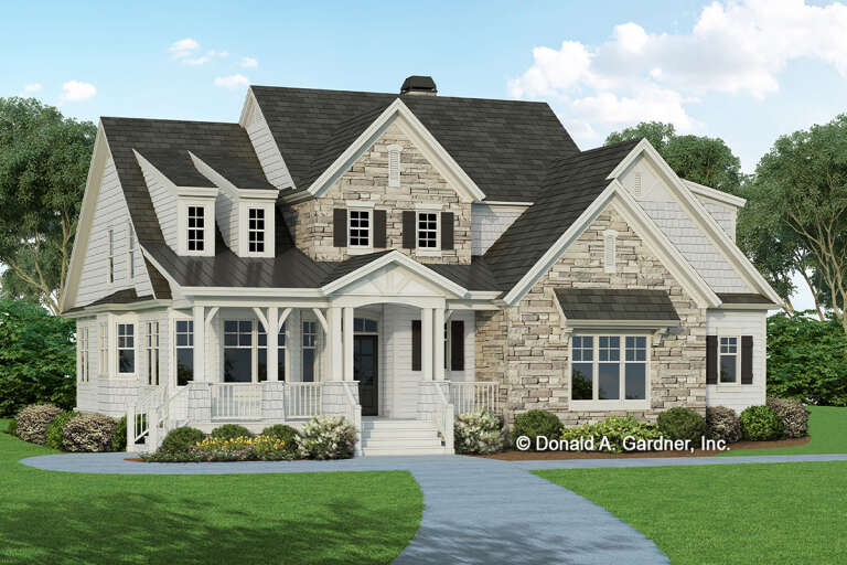 Craftsman House Plan #2865-00056 Elevation Photo