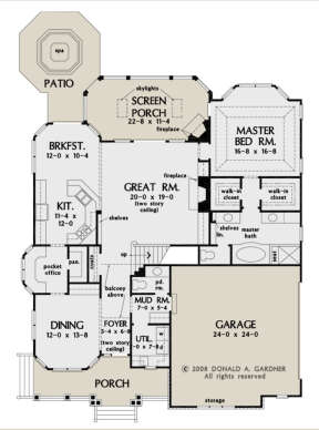 Main Floor  for House Plan #2865-00056