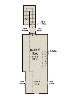Bonus Room for House Plan #2865-00057