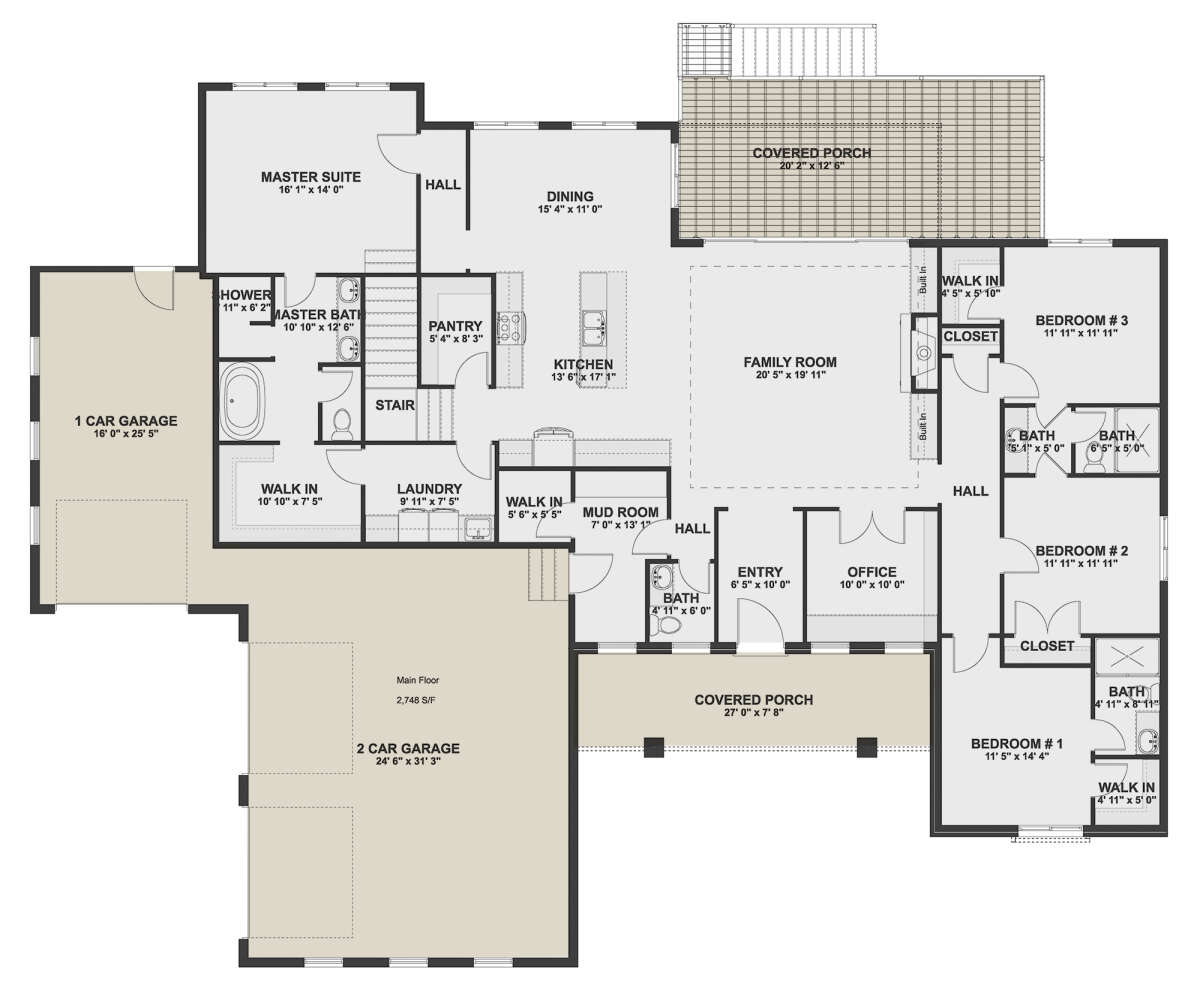 Main Floor  for House Plan #2802-00141