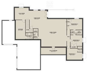 Basement for House Plan #2802-00141