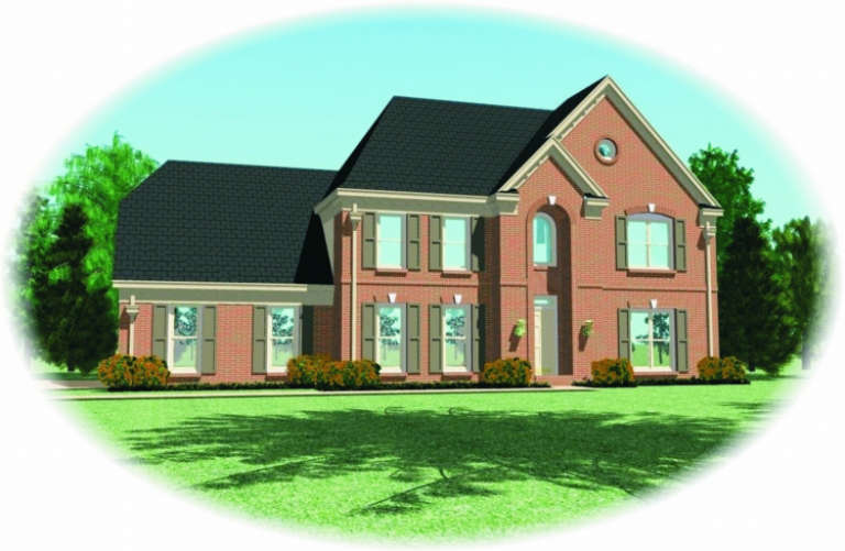 Traditional House Plan #053-00348 Elevation Photo