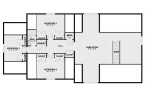 Second Floor for House Plan #2802-00142