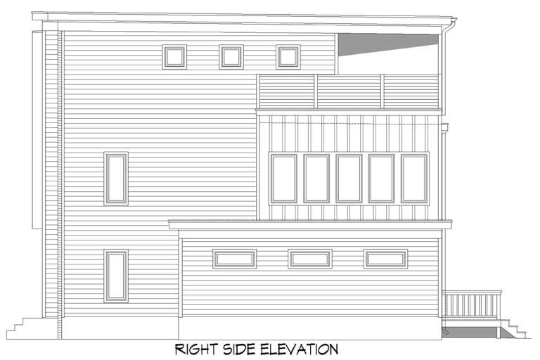 Modern  House Plan #940-00478 Elevation Photo