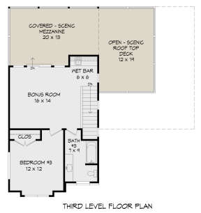 Third Floor for House Plan #940-00478