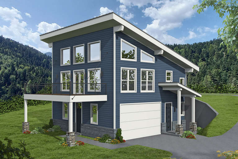Modern House Plan #940-00479 Elevation Photo