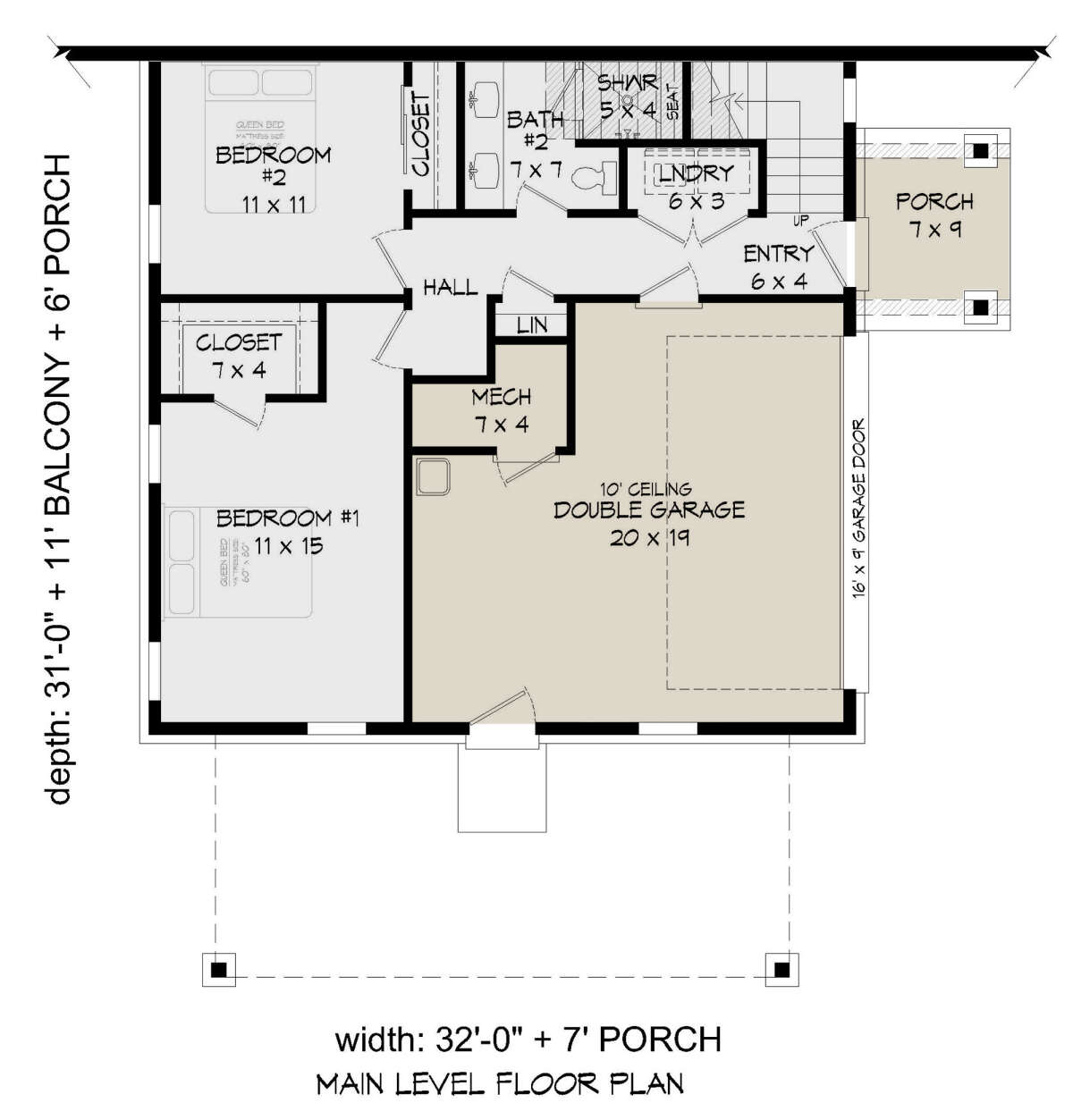 First Floor for House Plan #940-00479