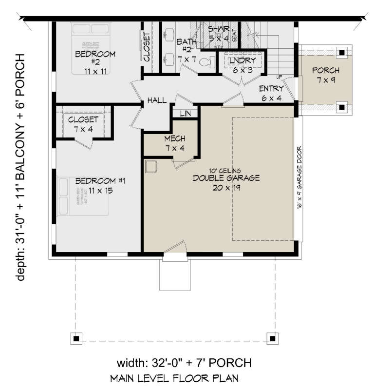 House Plan House Plan #26695 Drawing 1