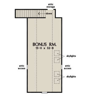 Bonus Room for House Plan #2865-00058