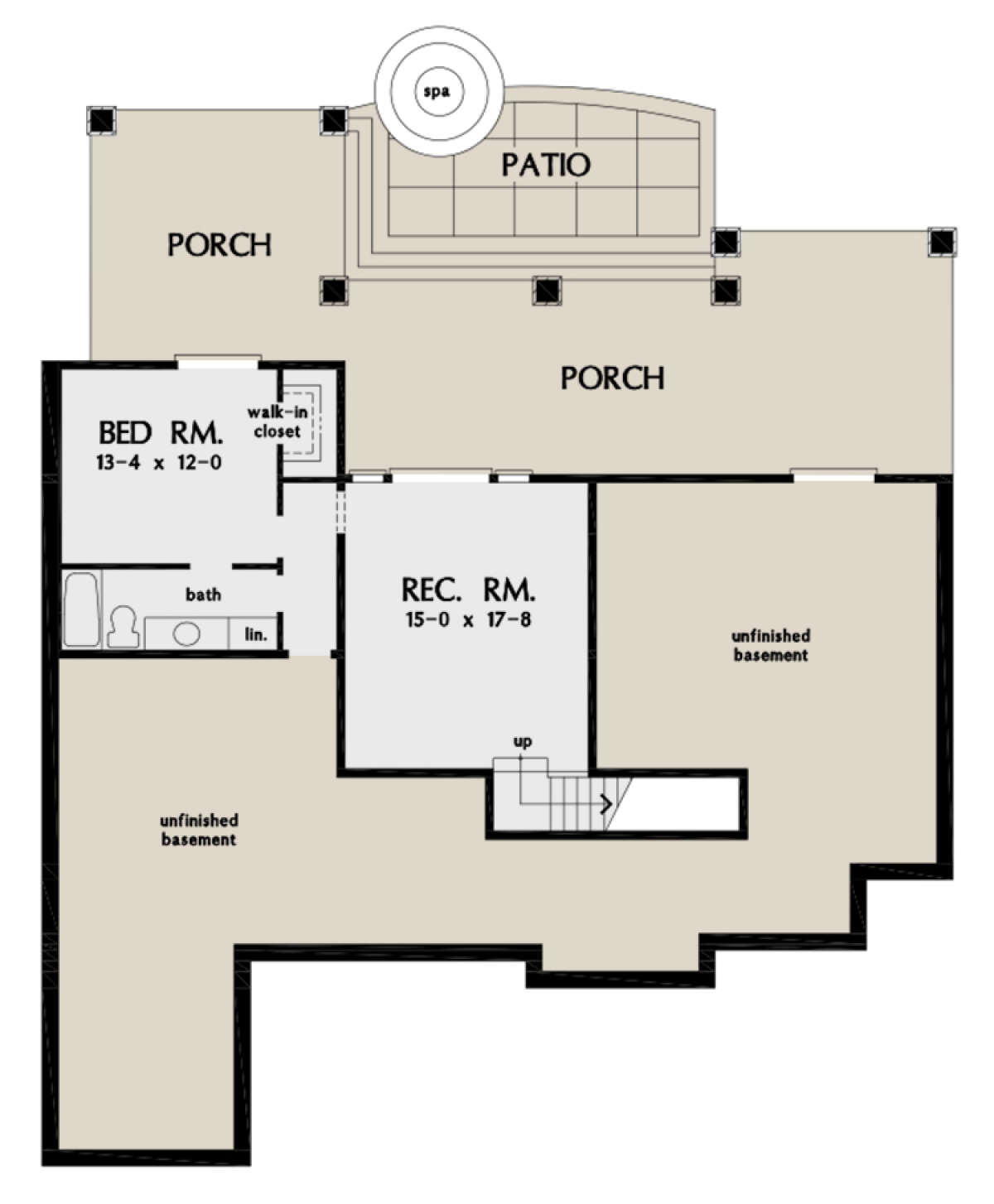 Basement for House Plan #2865-00058