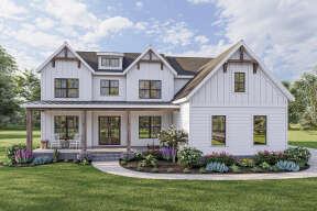 Modern Farmhouse House Plan #009-00311 Elevation Photo