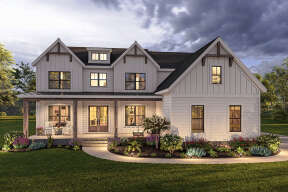 Modern Farmhouse House Plan #009-00311 Elevation Photo