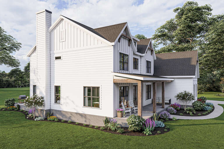 Modern Farmhouse House Plan #009-00311 Elevation Photo