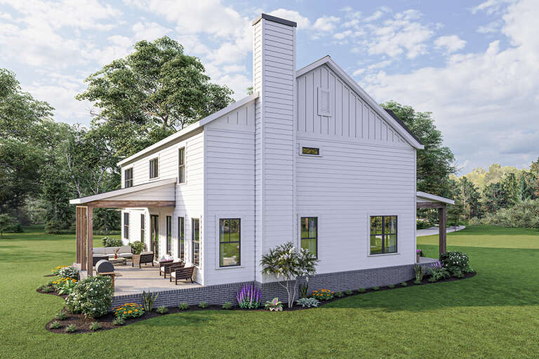 Modern Farmhouse House Plan #009-00311 Elevation Photo