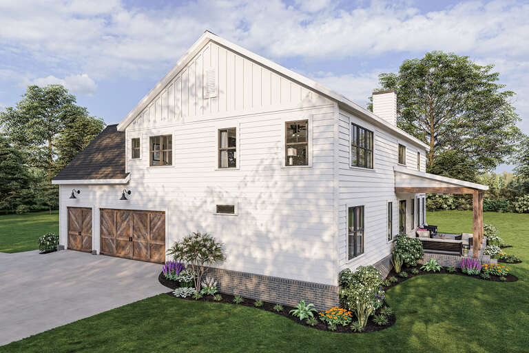 Modern Farmhouse House Plan #009-00311 Elevation Photo