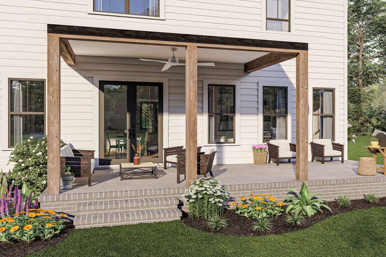 Modern Farmhouse House Plan #009-00311 Elevation Photo