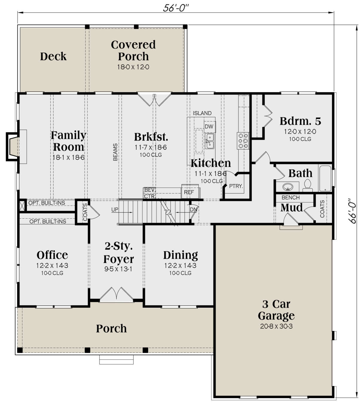 Main Floor  for House Plan #009-00311