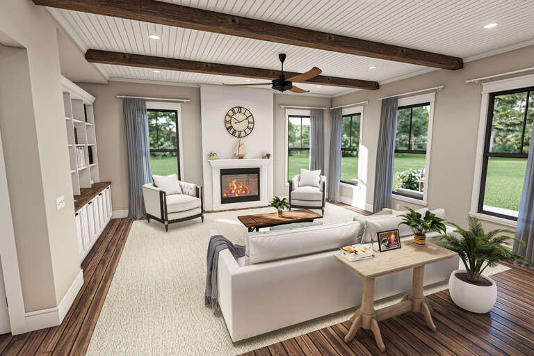 Modern Farmhouse House Plan #009-00311 Additional Photo