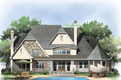 European House Plan #2865-00059 Elevation Photo