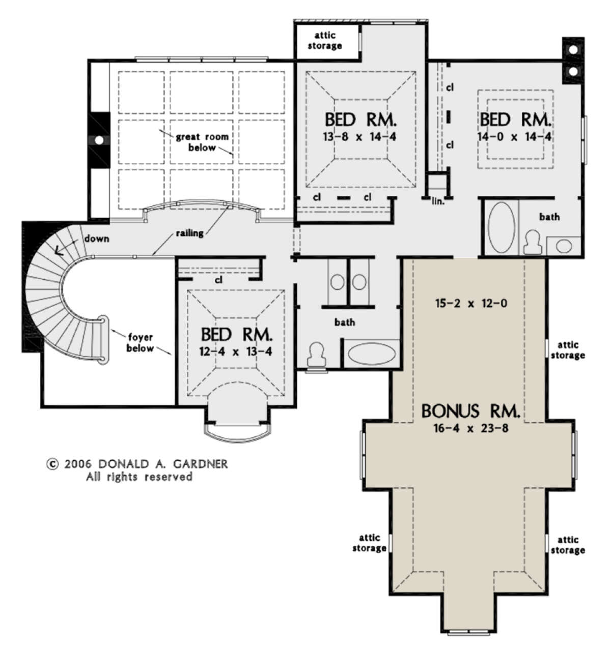 Second Floor for House Plan #2865-00059