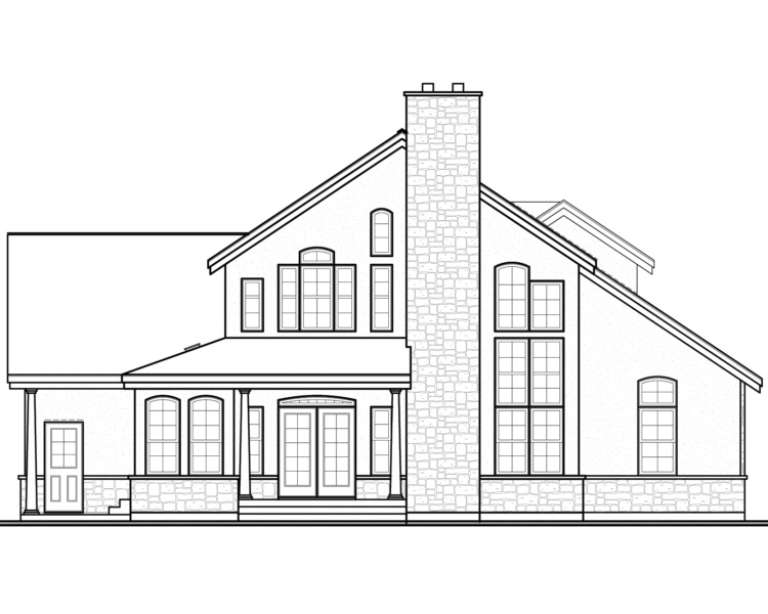 European House Plan #034-00015 Elevation Photo