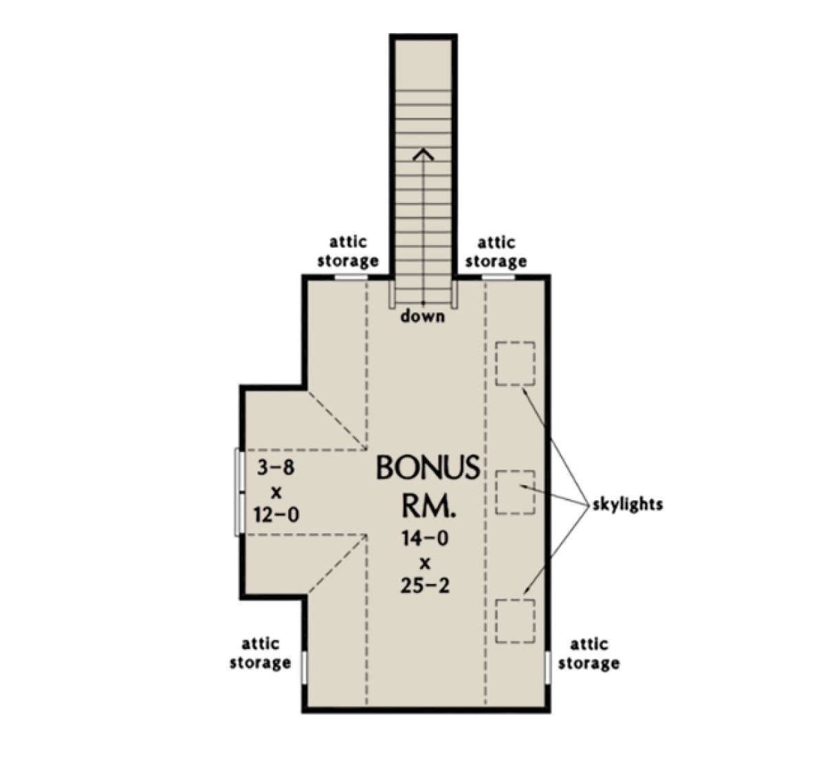 Bonus Room for House Plan #2865-00061