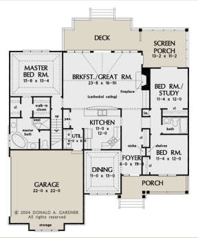 Main Floor  for House Plan #2865-00062