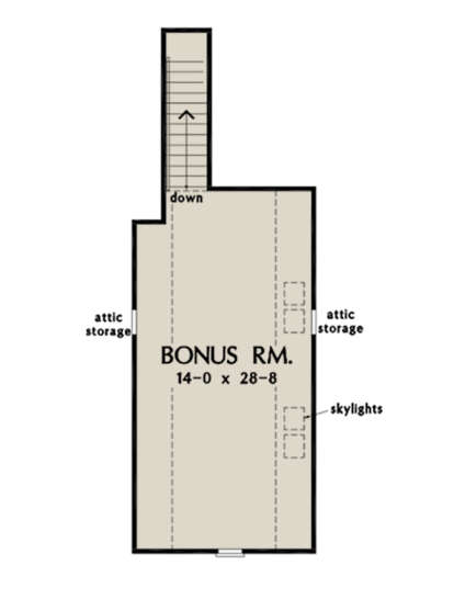 Bonus Room for House Plan #2865-00063