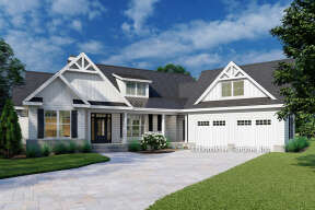 Modern Farmhouse House Plan #2865-00065 Elevation Photo