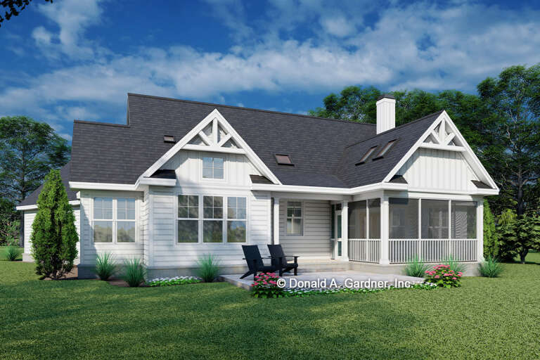 Modern Farmhouse House Plan #2865-00065 Elevation Photo