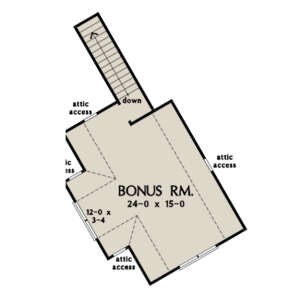 Bonus Room for House Plan #2865-00065