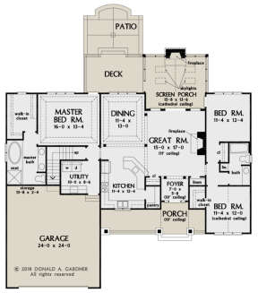 Main Floor  for House Plan #2865-00066