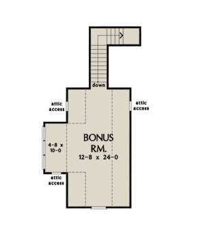 Bonus Room for House Plan #2865-00066