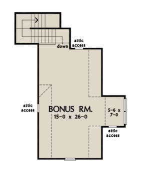 Bonus Room for House Plan #2865-00067