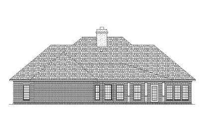 Colonial House Plan #048-00284 Elevation Photo