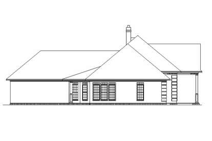 Colonial House Plan #048-00284 Elevation Photo