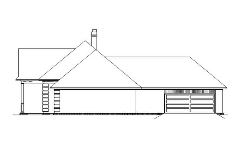 Colonial House Plan #048-00284 Elevation Photo