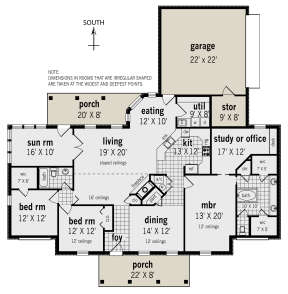 Main Floor  for House Plan #048-00284
