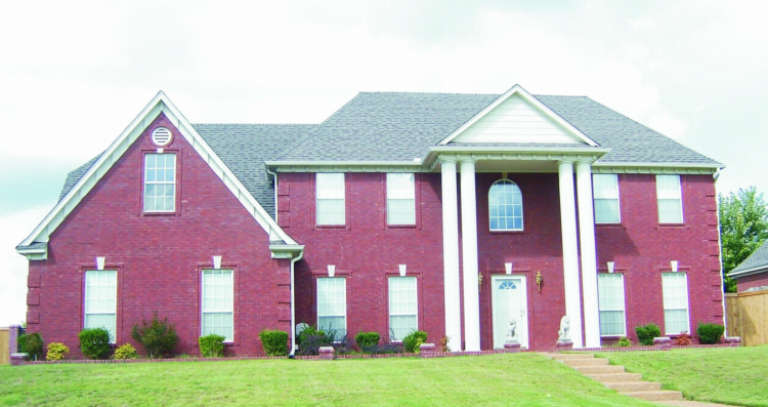 Colonial House Plan #053-00350 Elevation Photo