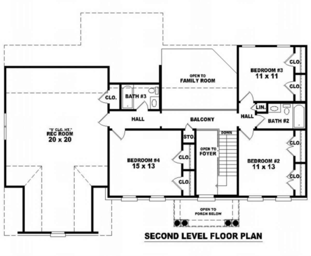 Floorplan 2 for House Plan #053-00350