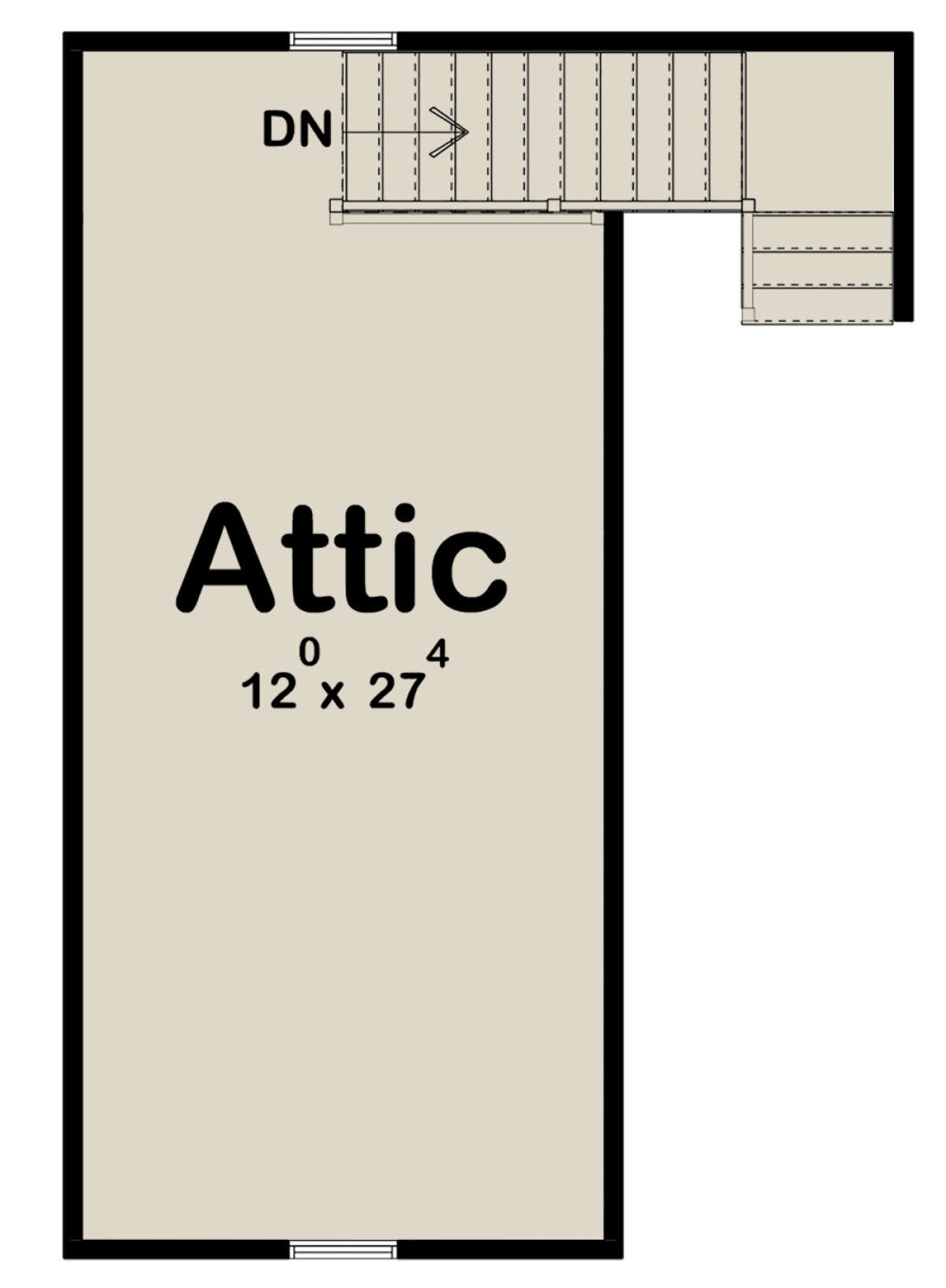 Attic for House Plan #963-00645
