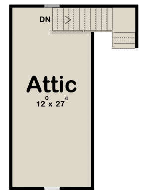 Attic for House Plan #963-00645