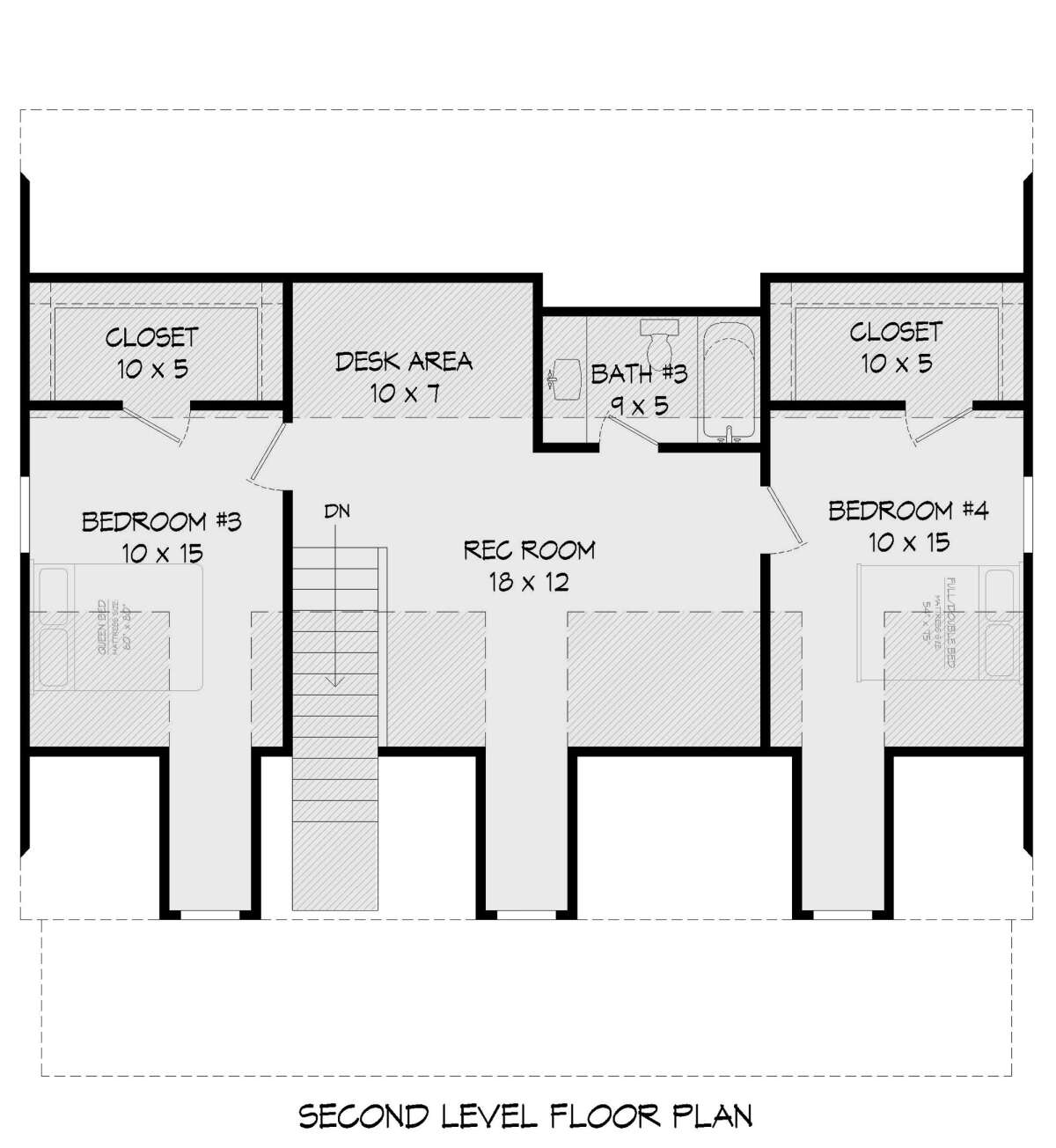 Second Floor for House Plan #940-00481