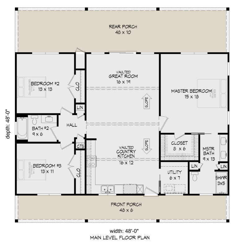 House Plan House Plan #26715 Drawing 1