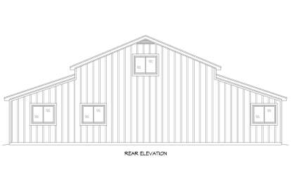 Barn House Plan #940-00483 Elevation Photo