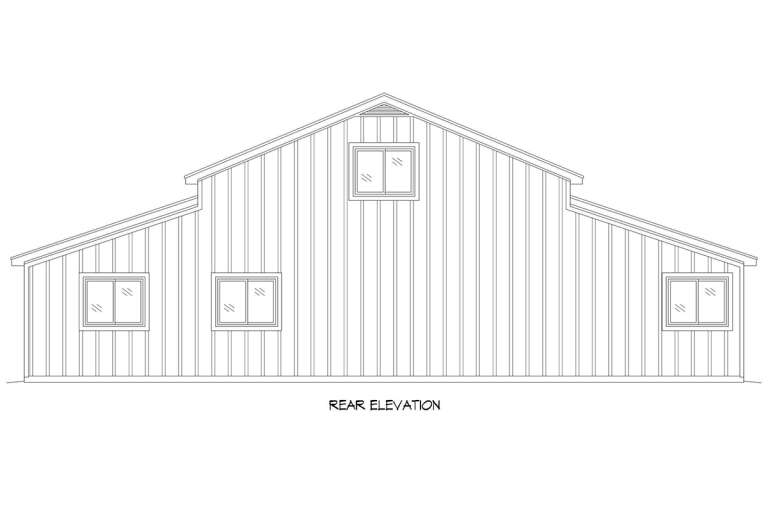 Barn House Plan #940-00483 Elevation Photo