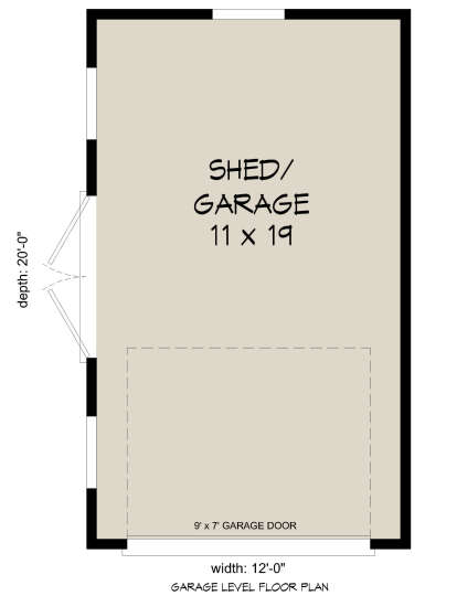 Garage Floor for House Plan #940-00484