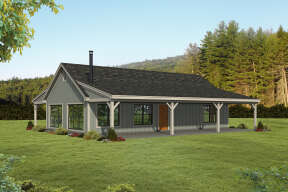 Country House Plan #940-00485 Elevation Photo