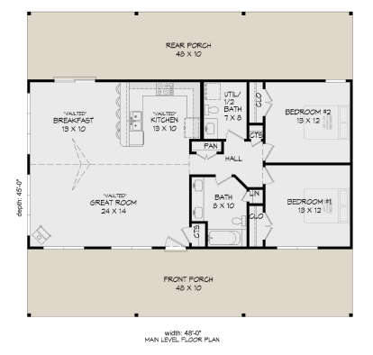House Plan House Plan #26719 Drawing 1